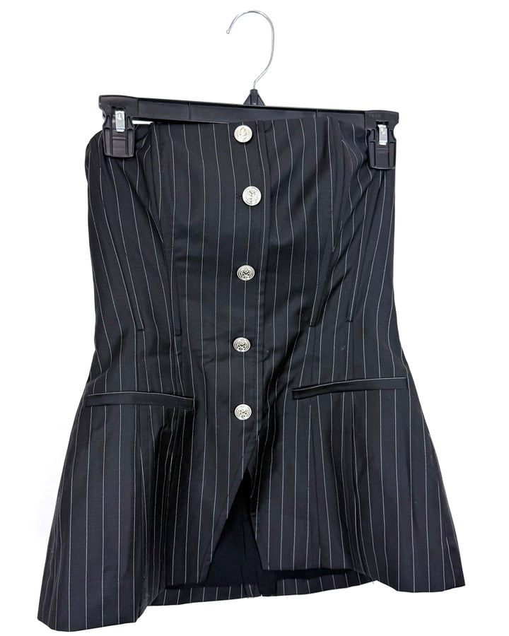 Pinstripe Corset Top - Size 4/6