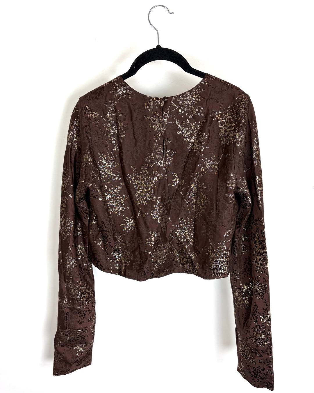 Brown Top with Gold Detailing - Size 4/6