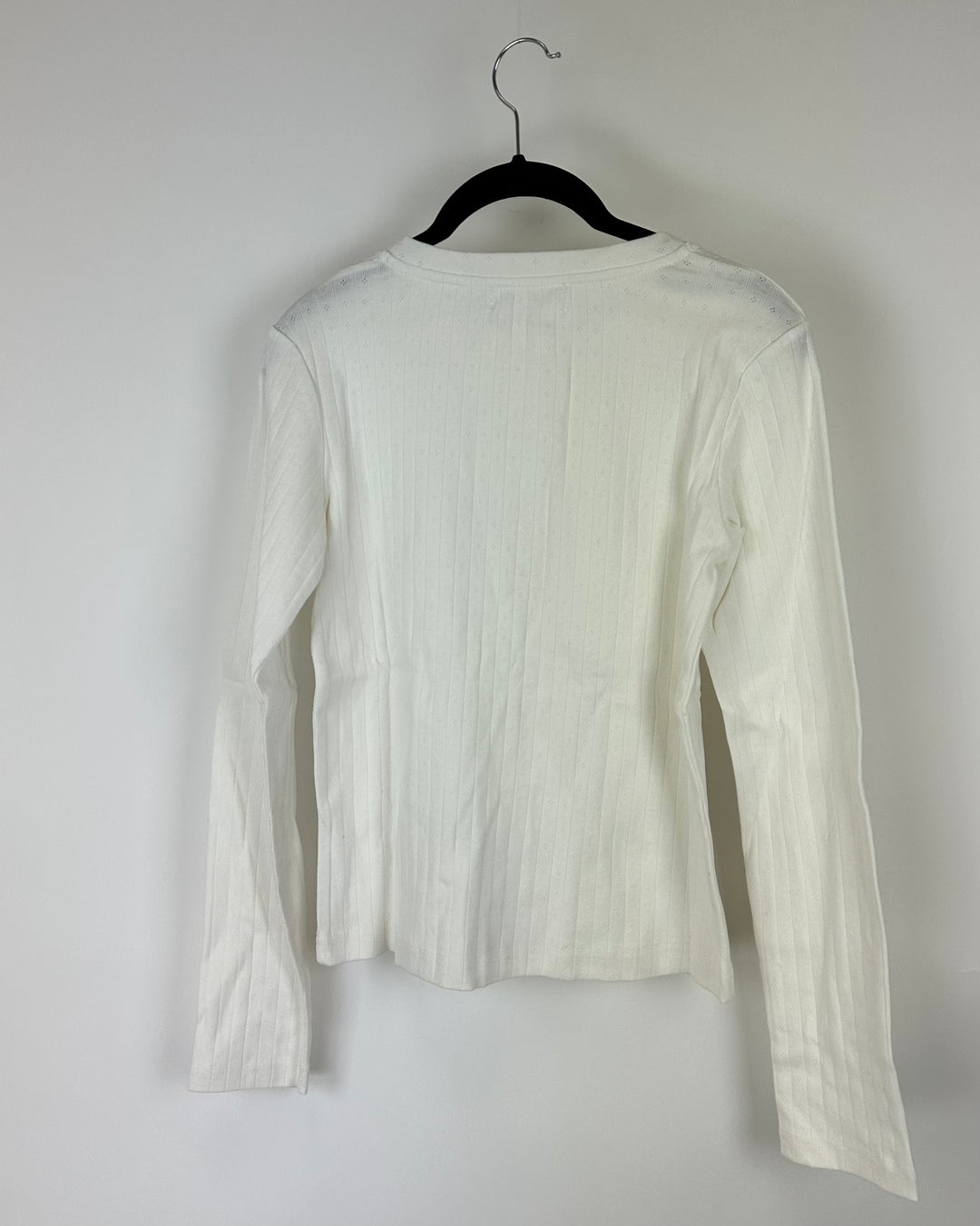 White Button Down Long Sleeve - Large