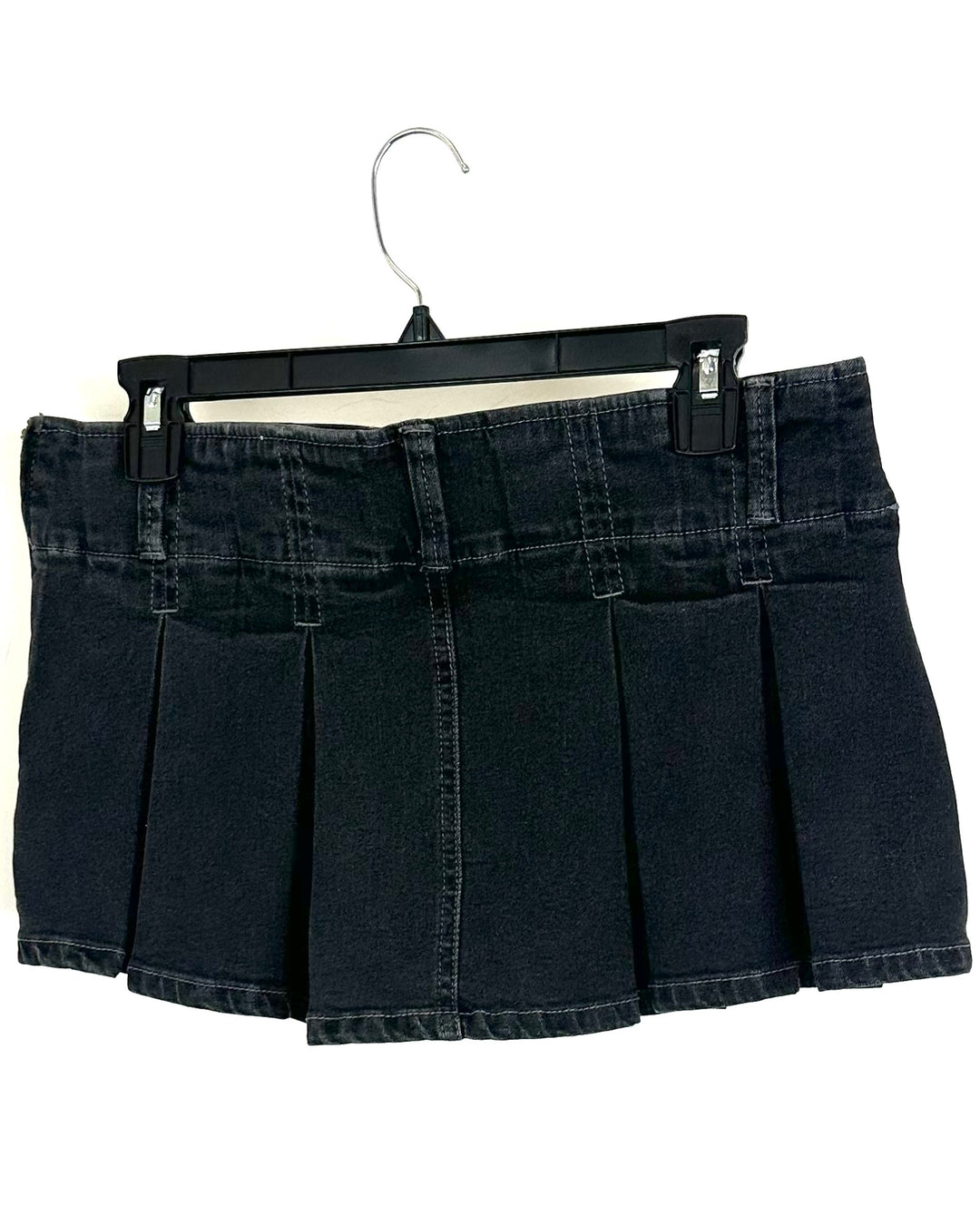 Ultra Mini Black Denim Skort - Size 4/6