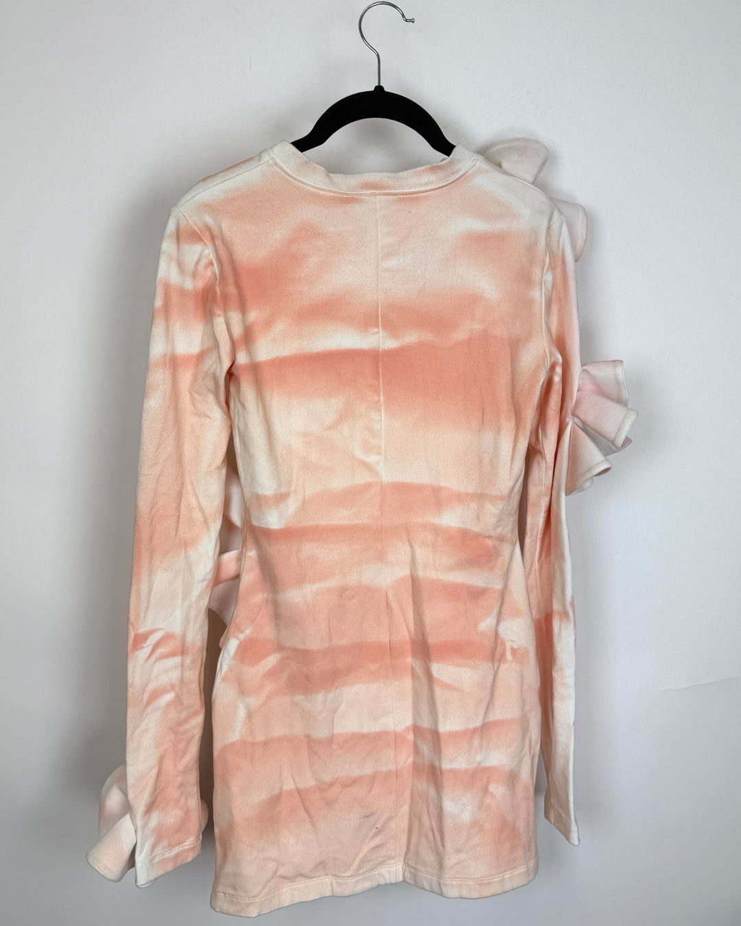 Coral and White Ruffled Flower Dress - Size 2/4