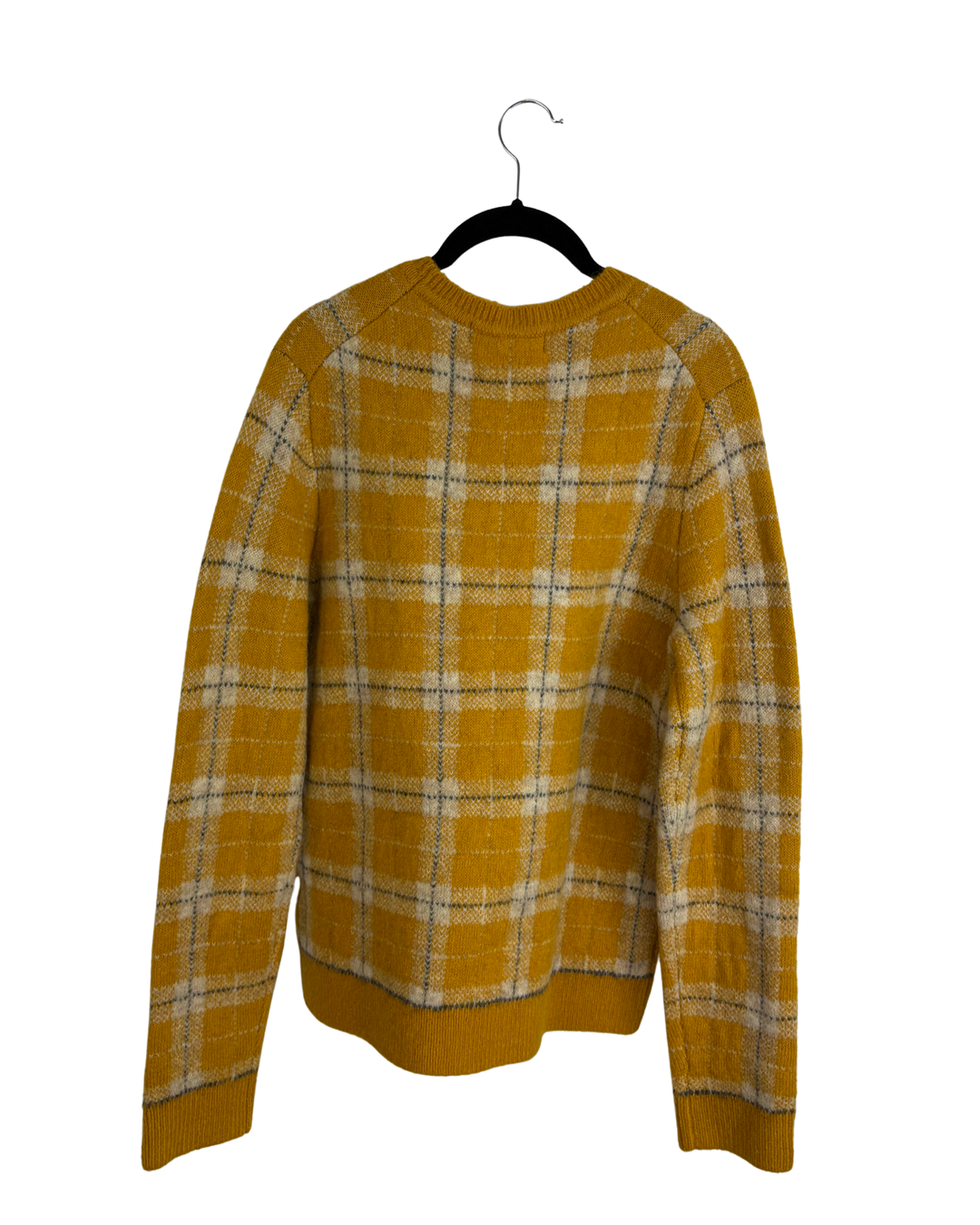 Yellow Plaid Sweater - Size 6/8