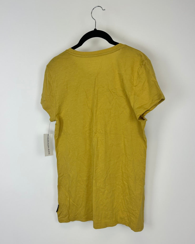 Pale Yellow Logo Tshirt - Small