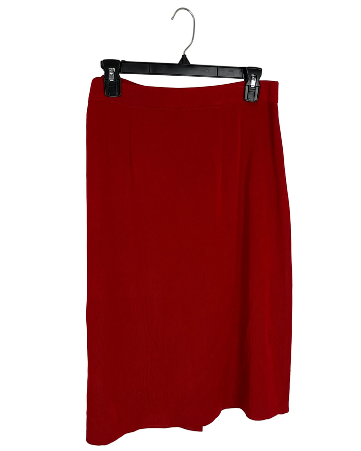 Red Knit Skirt - Size 4/6 and and 12/14