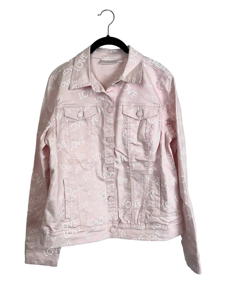 Light Pink Love Jacket - Size 6