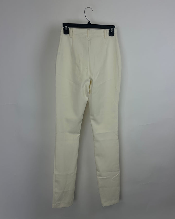 Danielle Bernstein Ivory Dress Pants - Size 0
