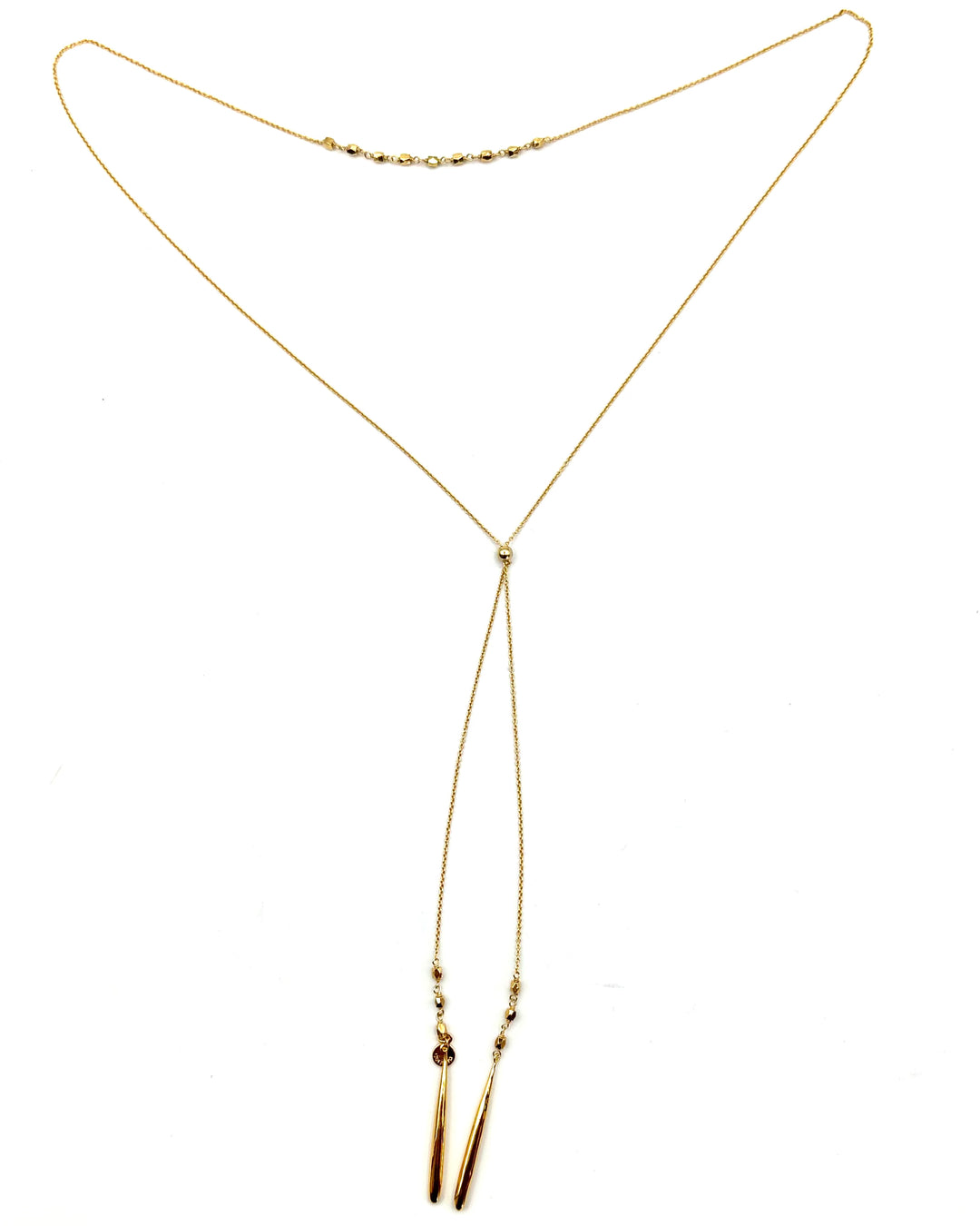 Gold Adjustable Slider Necklace