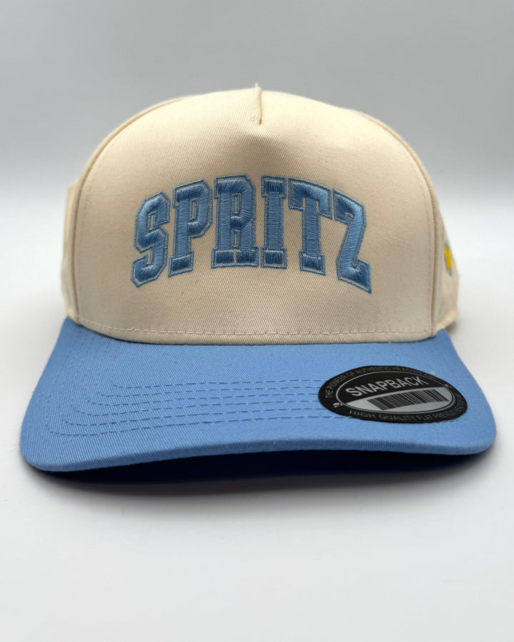 Spritz Cream and Periwinkle Snapback Hat