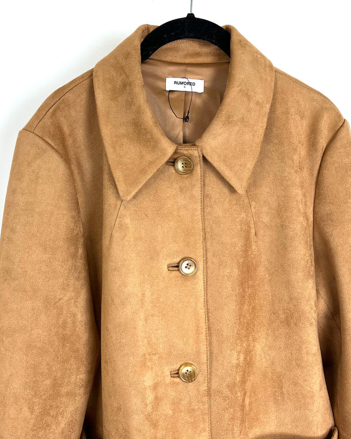 Brown Button Up Jacket - Size 2/4