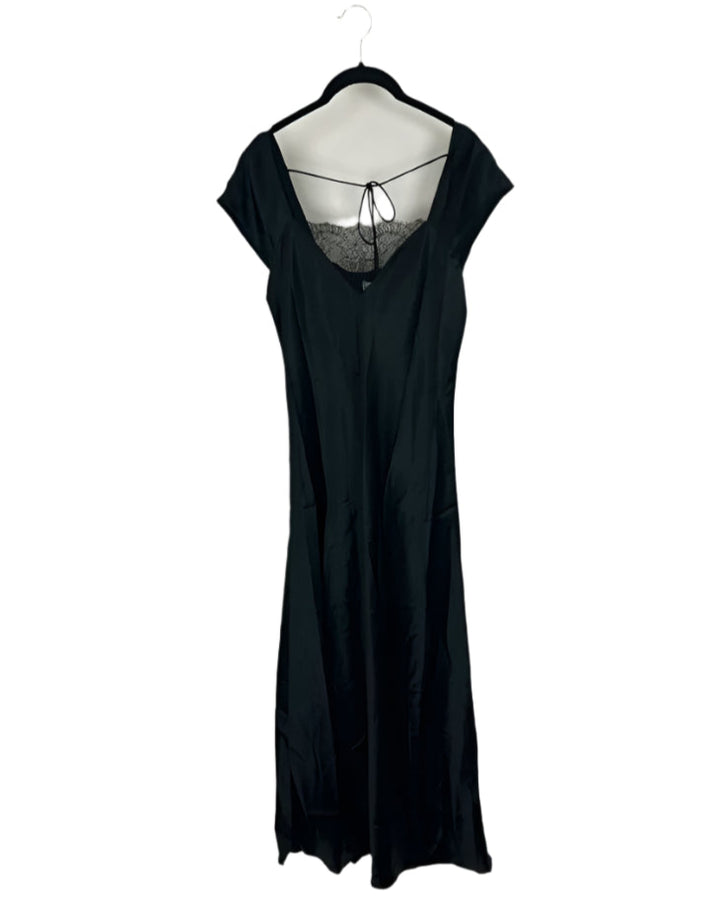Black Cap Sleeve Dress - Extra Small and Large