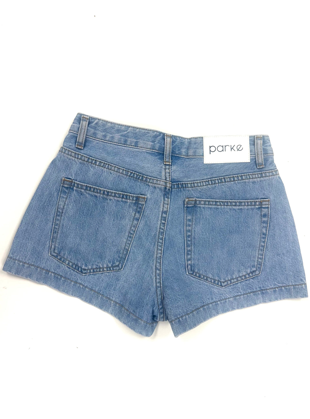 Classic Blue Denim Mini Shorts - Size 23