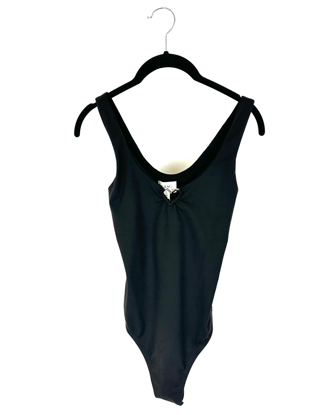 Silver Heart Ring Black Bodysuit - Size 000 - 8