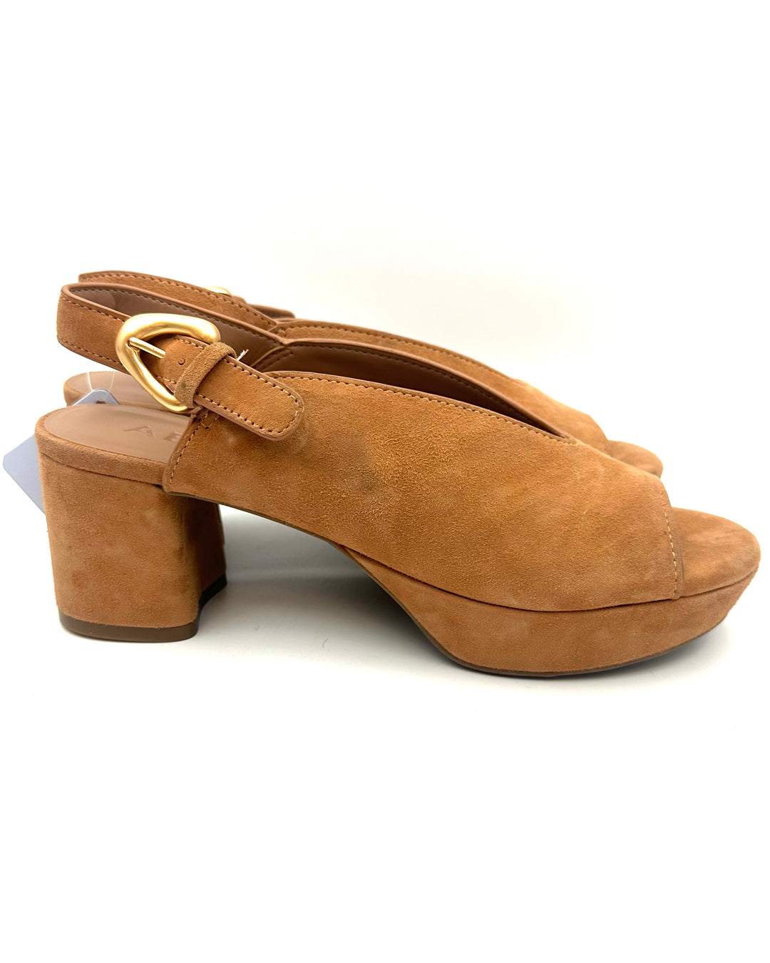 Aerosoles Tan Suede Sandals - Size 7.5