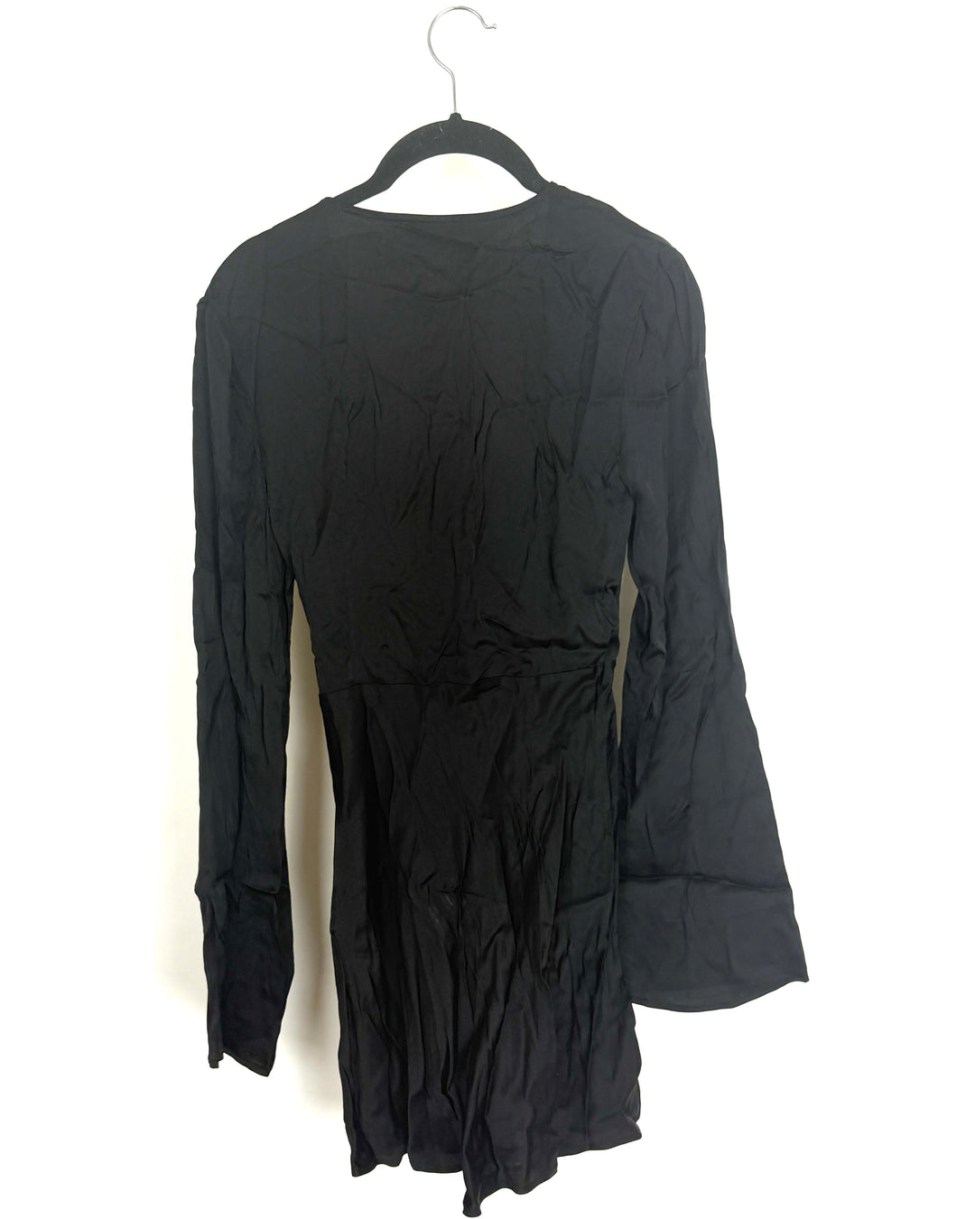 Black Long Sleeved Mini Dress - Size 00/0