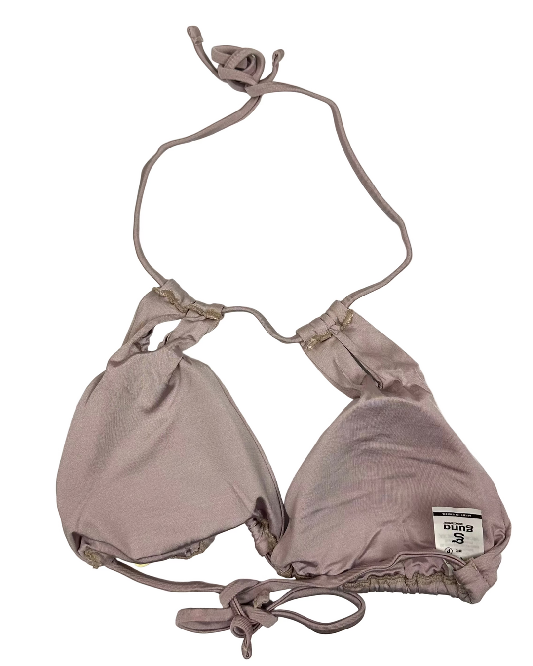 Pale Mauve Cut Out Bikini Top - Small