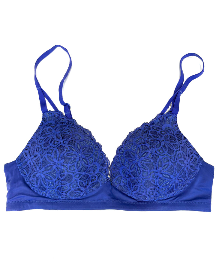 Lapis Blue Lace Bra - Small