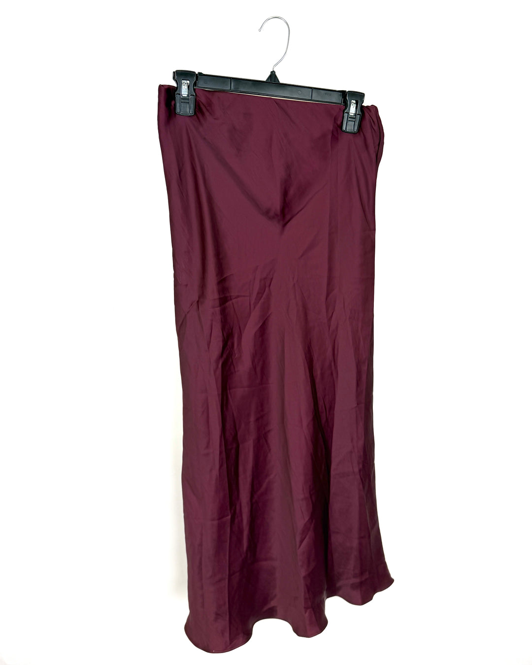 Maroon Satin-Like Skirt - Size 2/4