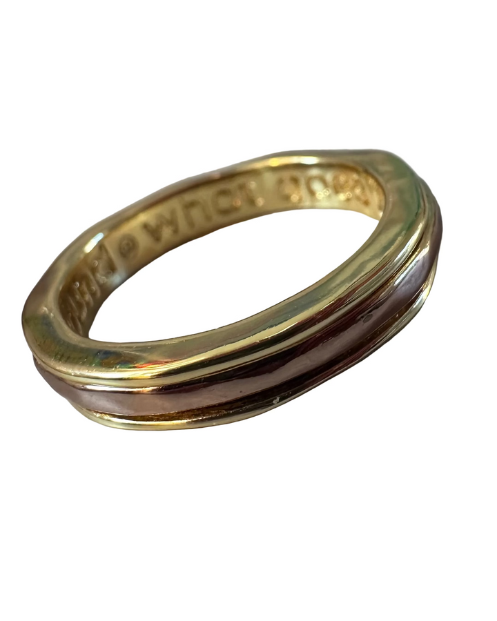 Rose Gold & Gold  "What Goes Around" Ring - Size 7
