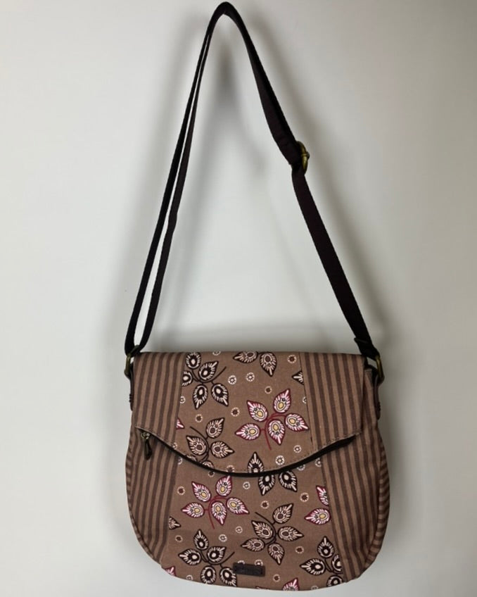 Brown Crossbody Saddle Bag