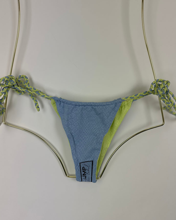 Blue and Green Ultra Cheeky Side Tie Bikini Bottoms - M, XL, XXL, XXXL