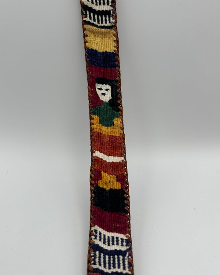 Brown Belt With Stitching