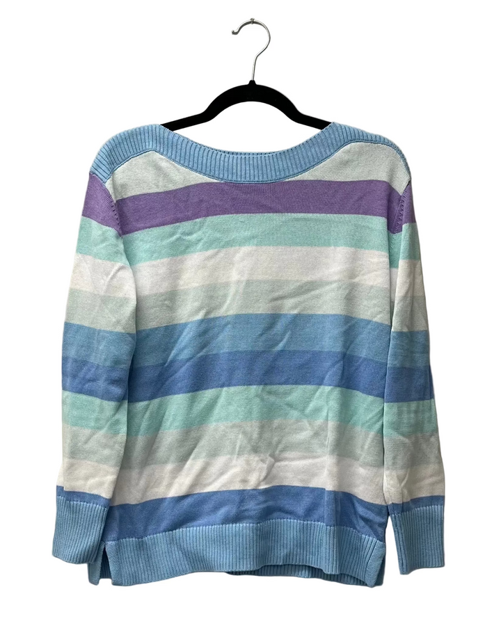 Blue Stripe Sweater - Size 6/8