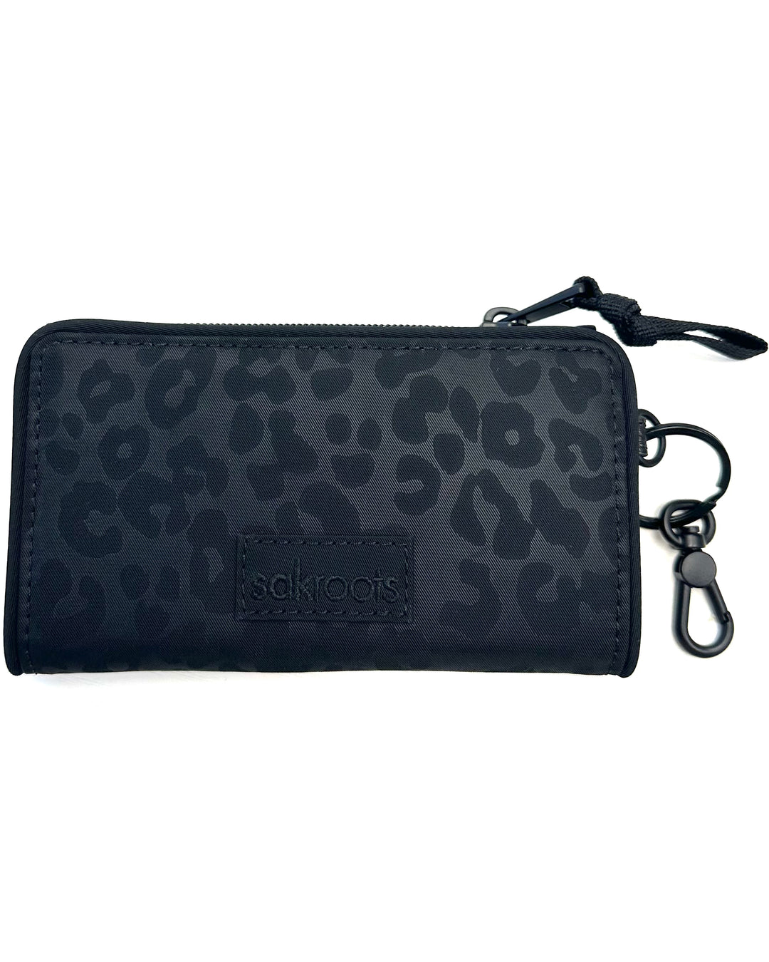 Black Leopard Print Wallet/Wristlet/Crossbody Bag