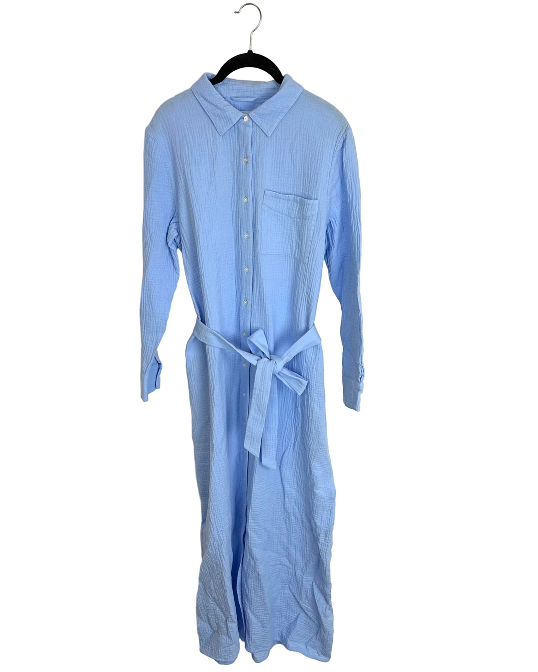 Cornflower Blue Button Up Dress - Size 4/6 and 6/8