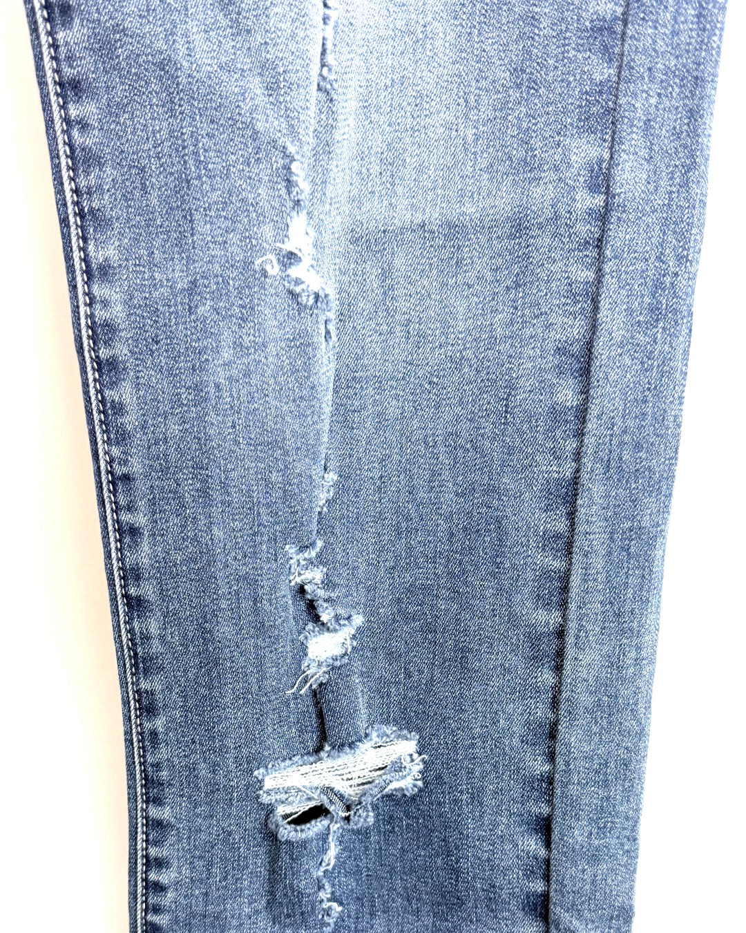 Dark Blue Distressed Jeans - Size 2/4