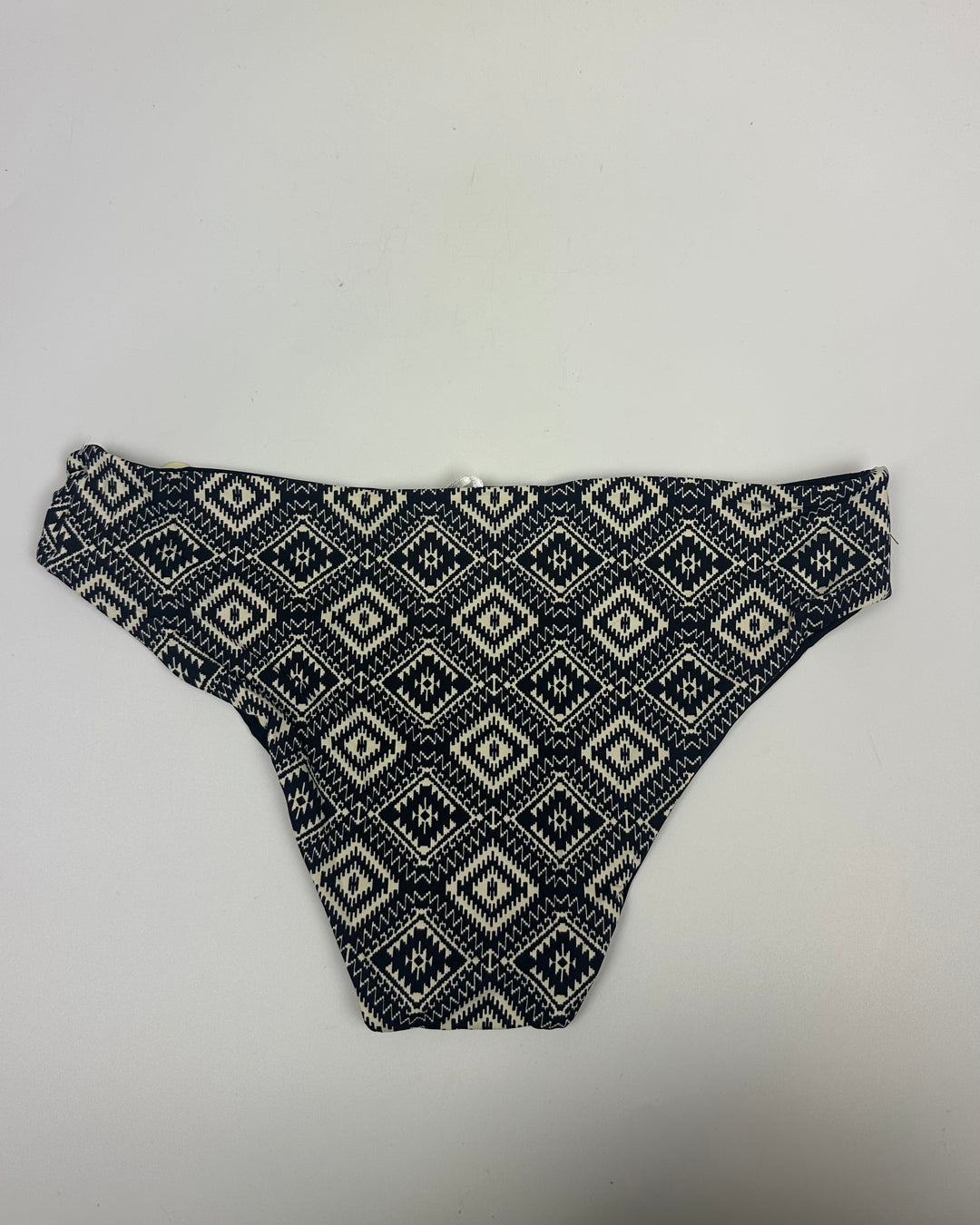 Black and Cream Reversible Classic Bikini Bottom - Small and Medium