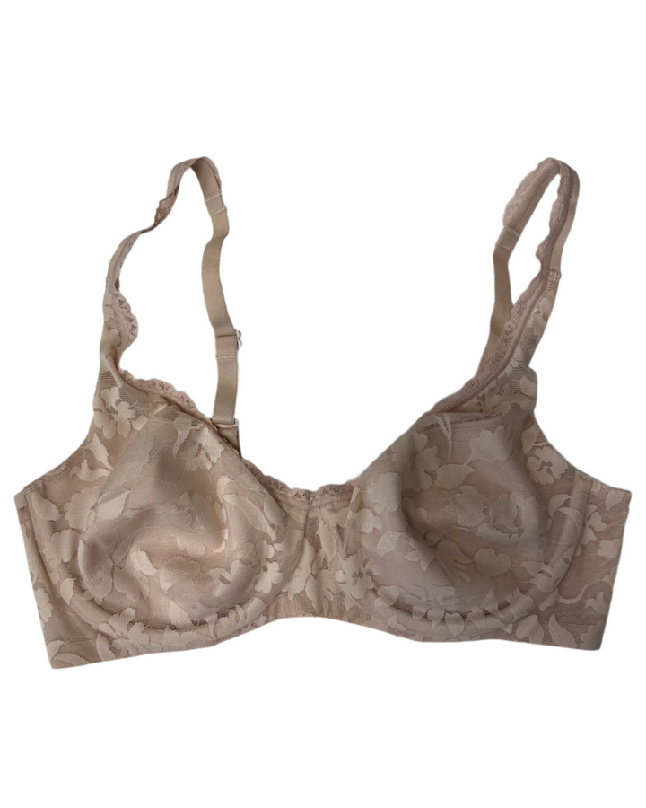 Light Pink Floral Underwire Multi Wear Strap Bra - 34C