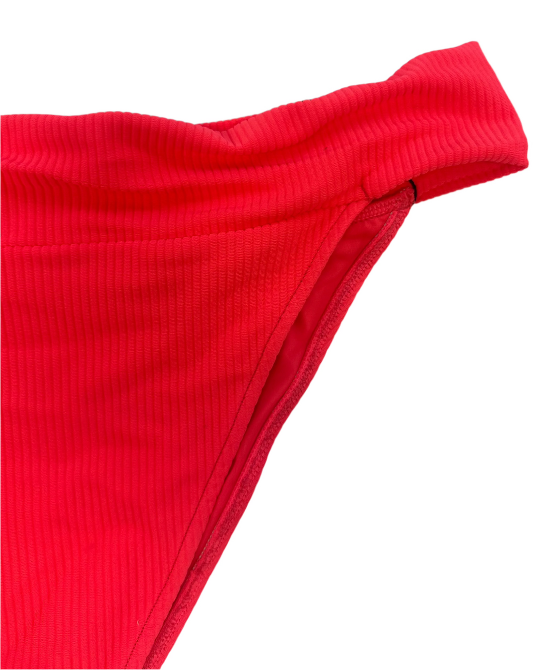 Neon Coral Cheeky Bikini Bottom -  Extra Extra Large
