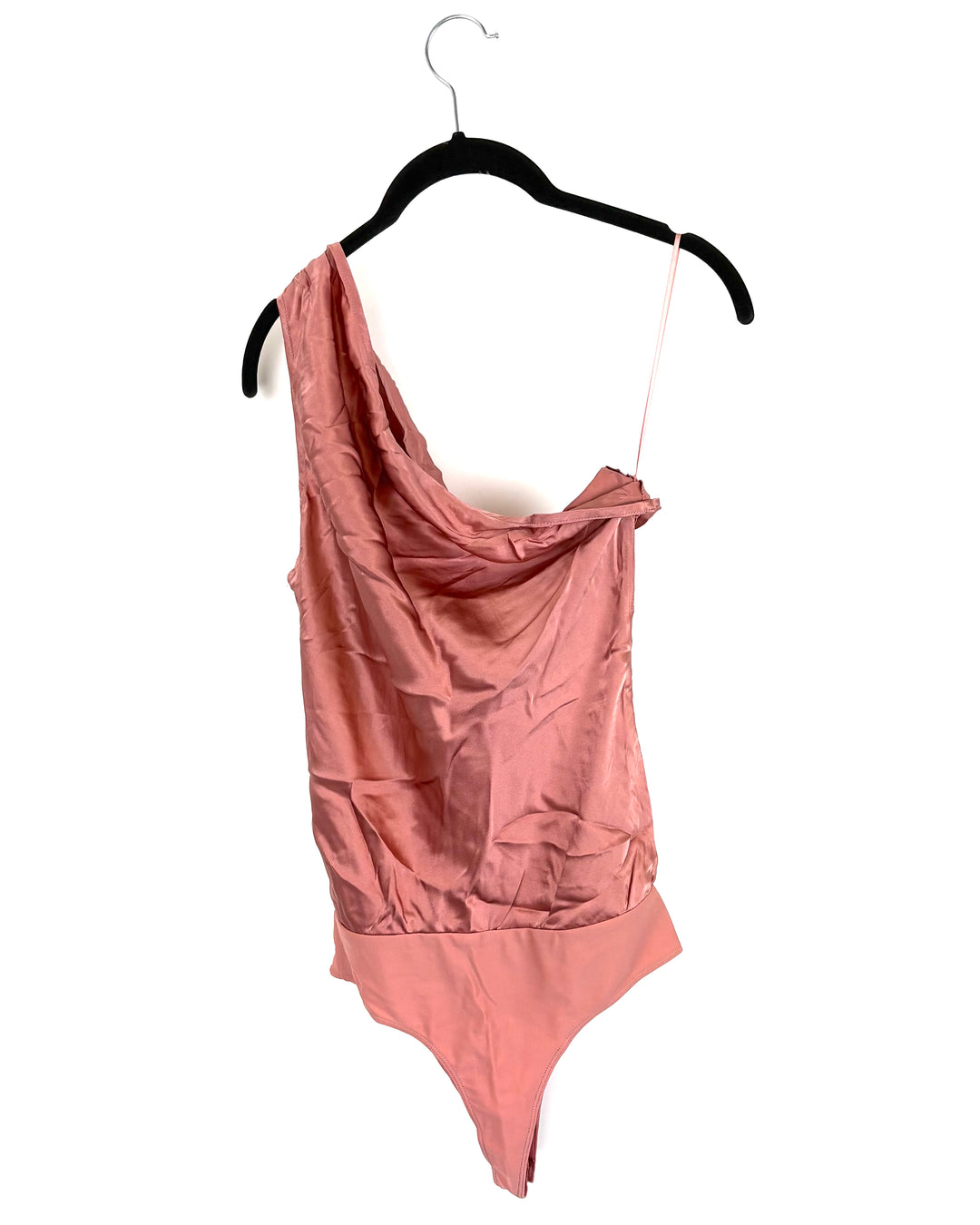 Pink One Shoulder Bodysuit - Extra Small