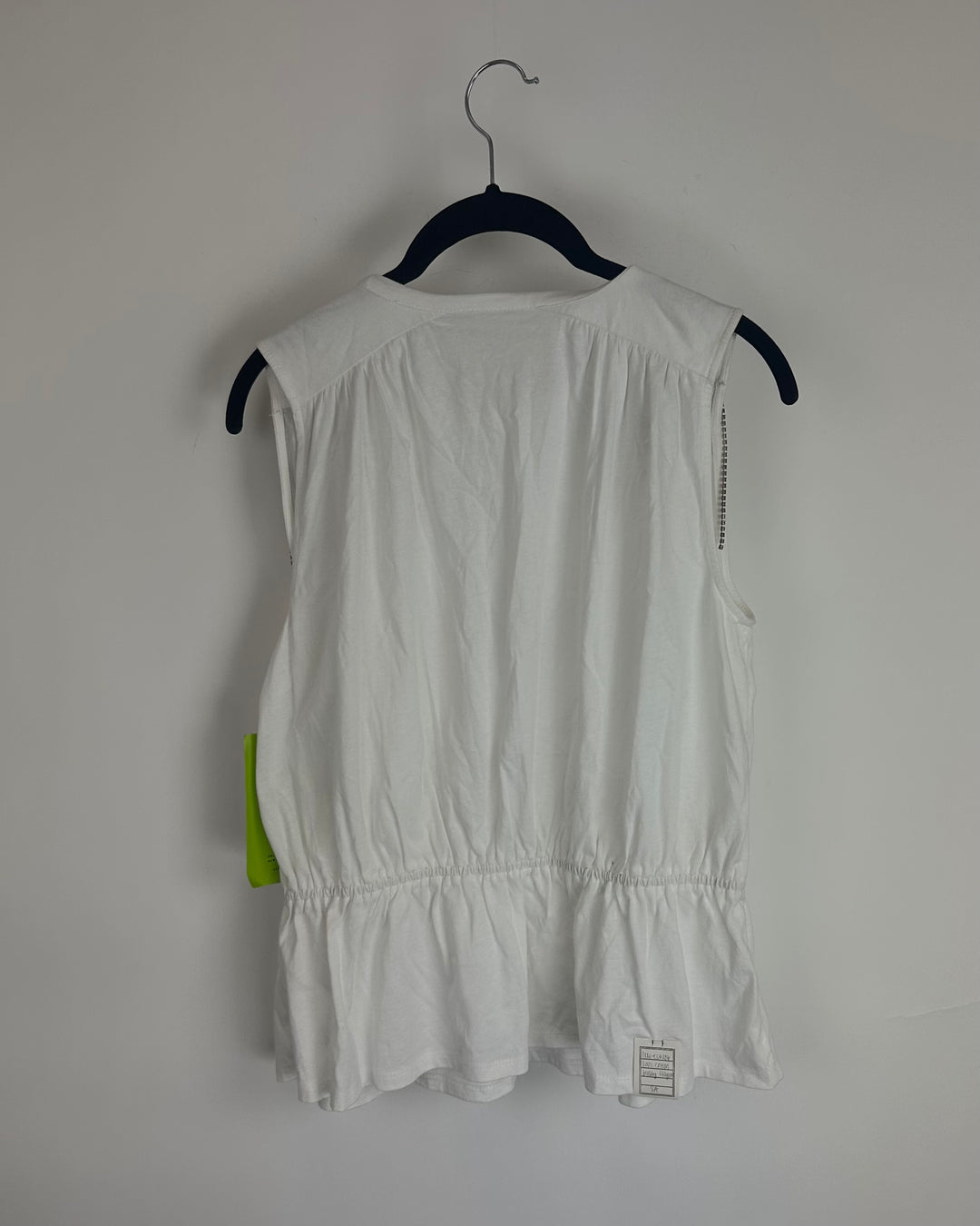 White Rhinestone Tank - Size 2/4