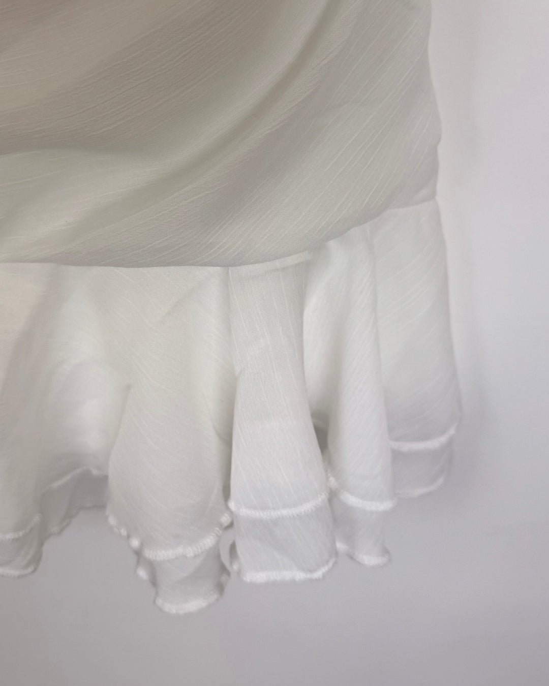 White Ruffle Dress - Size 2/4