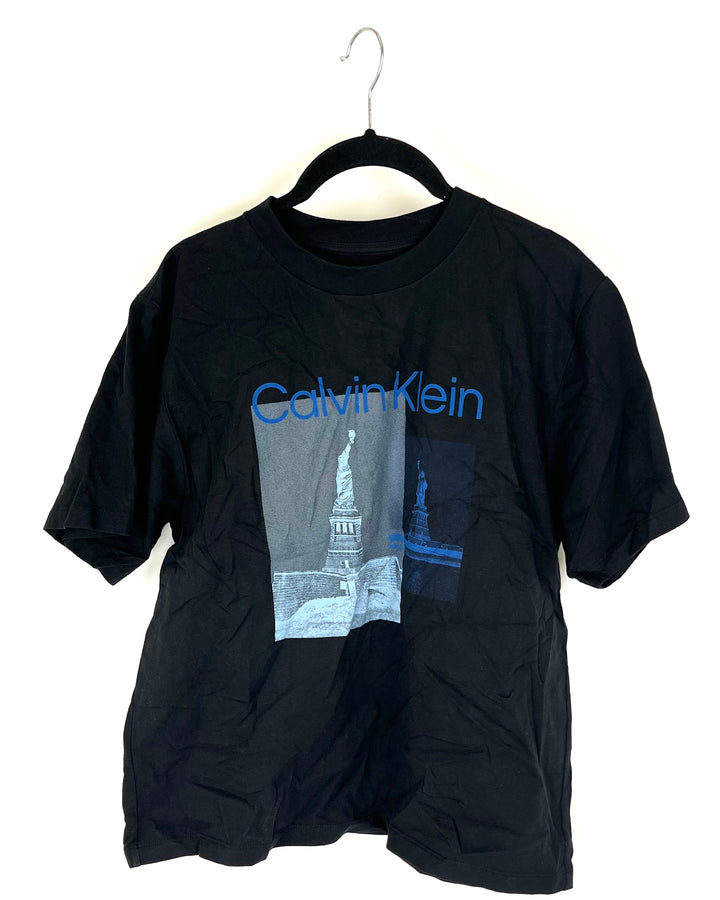 MENS Black Calvin Klein T-Shirt - Small