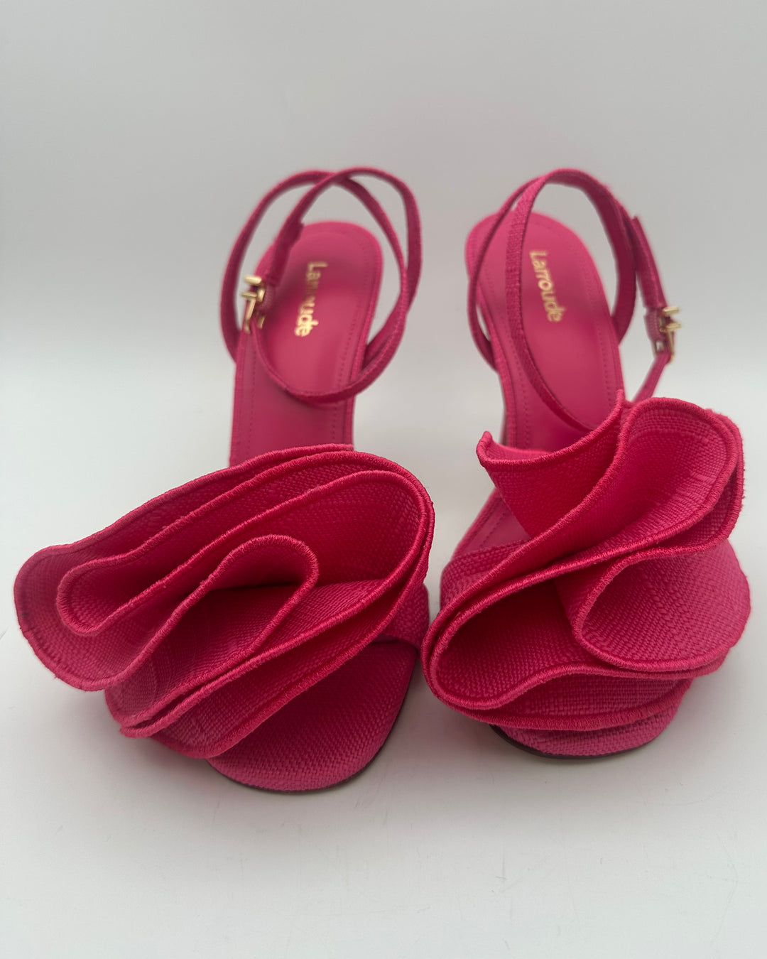 Pink Raffia Heel - Size 5, 9 and 11