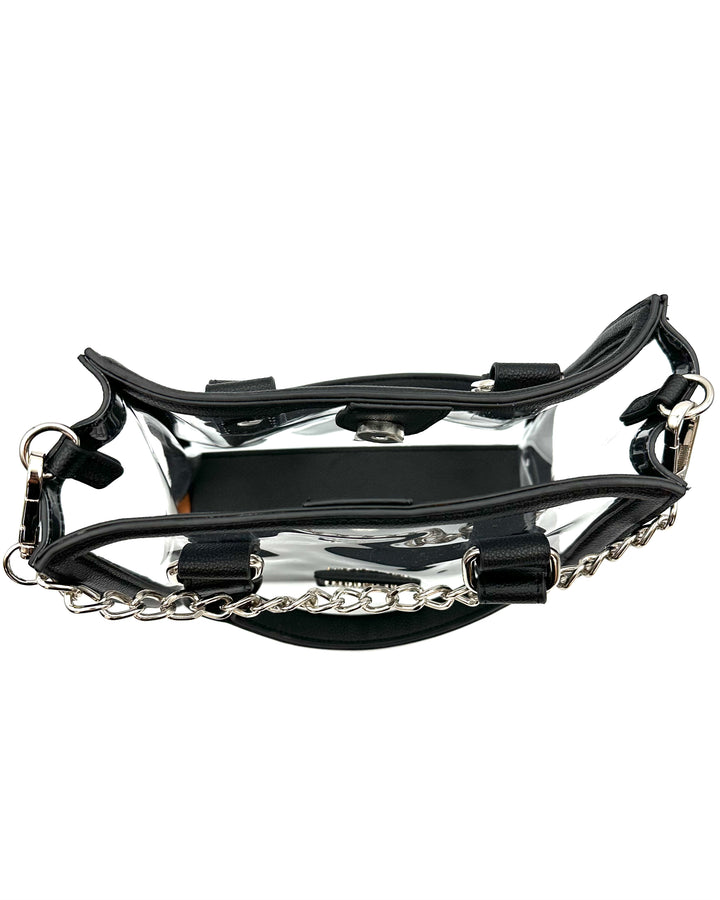 Black Transparent Crossbody Bag