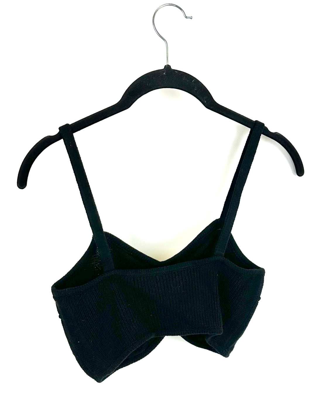 Black Sweater Bralette - Size 2/4