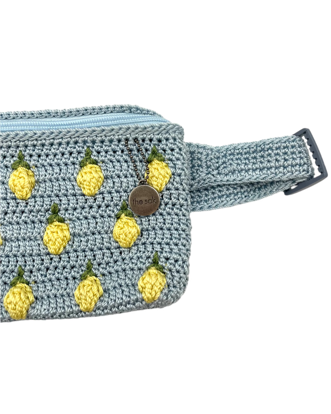 Blue Lemon Crochet Belt Bag