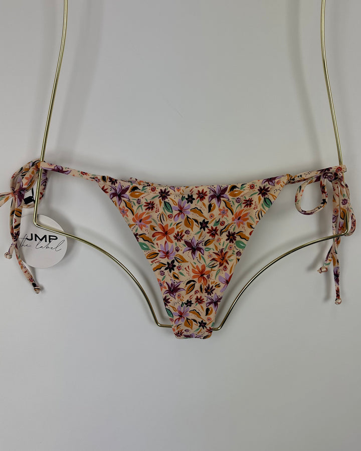 Light Orange Ultra Cheeky Side Tie Bikini Bottoms - M, L, XL, XXL