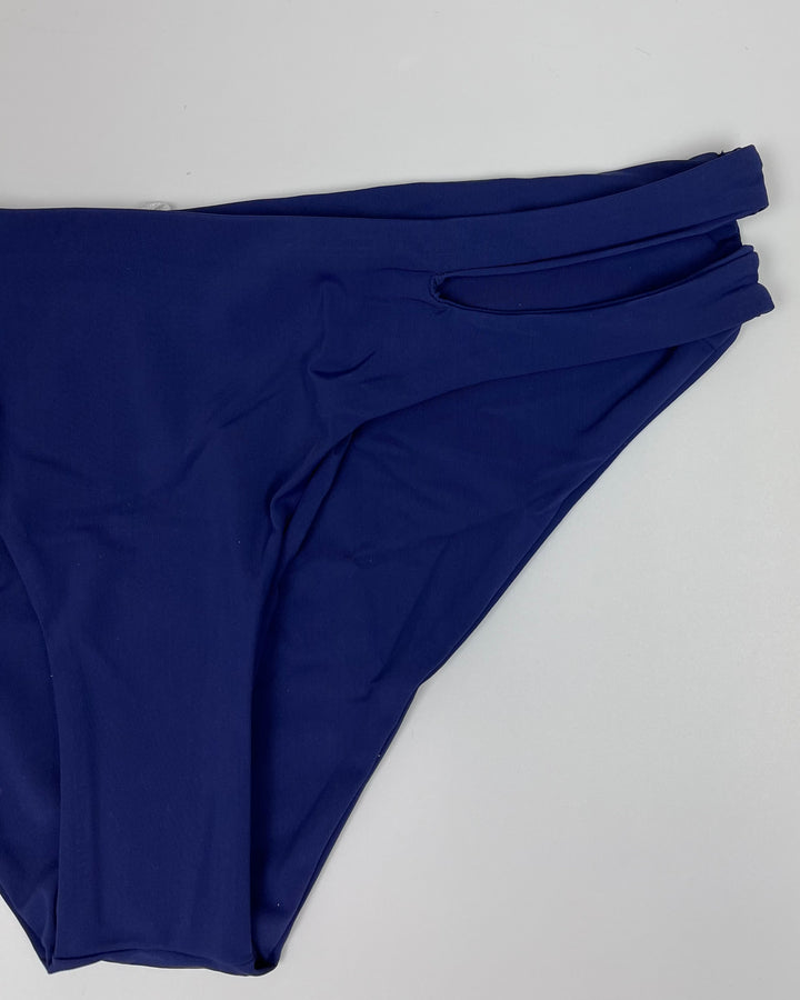 Midnight Blue Side Cut Out Bikini Bottom - S, M, L