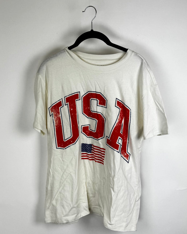 USA Print T-Shirt - Size 4/6