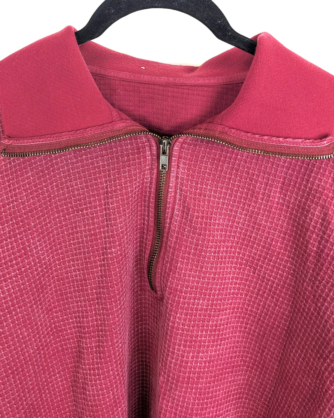 Magenta Quarter Zip Top- Small