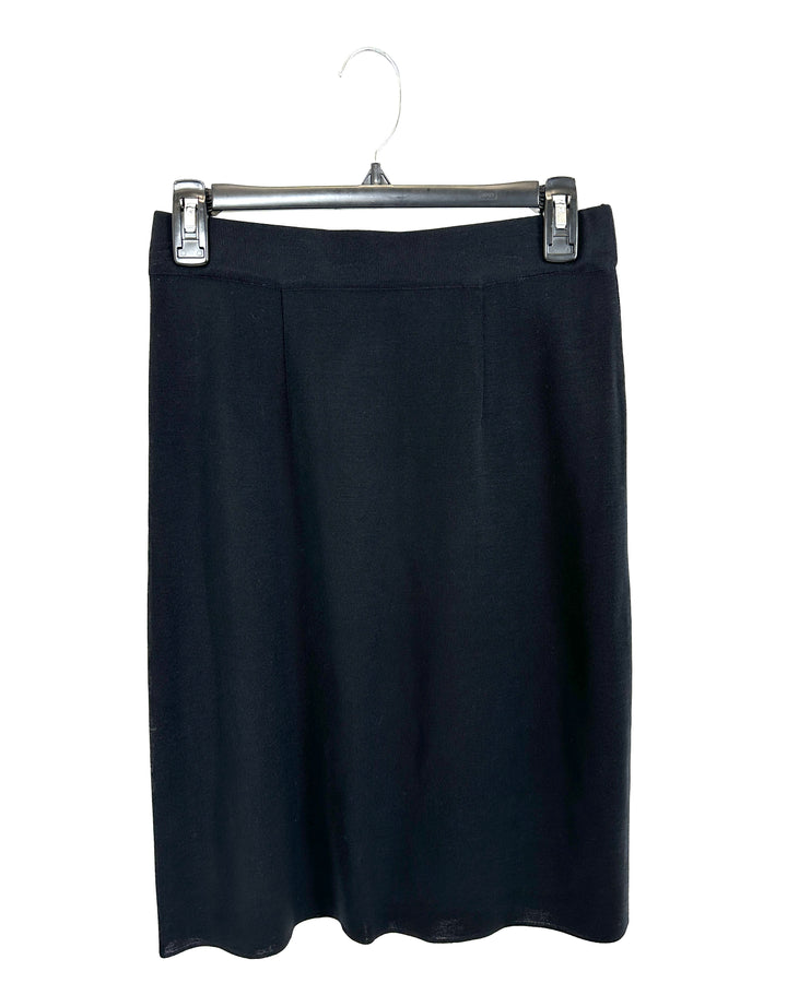 Black Knit Skirt - Size 2-4
