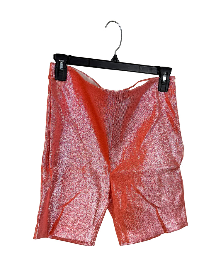 Coral Biker Shorts - Size 6/8