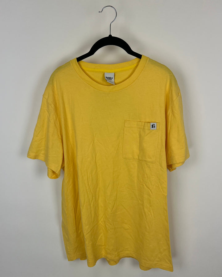 MENS Mustard Yellow T-Shirt - Medium