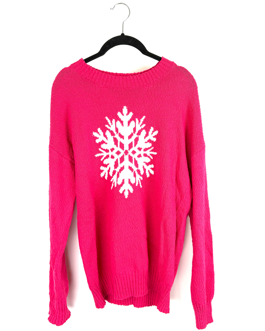 Pink Snowflake Sweater - Size 6/8
