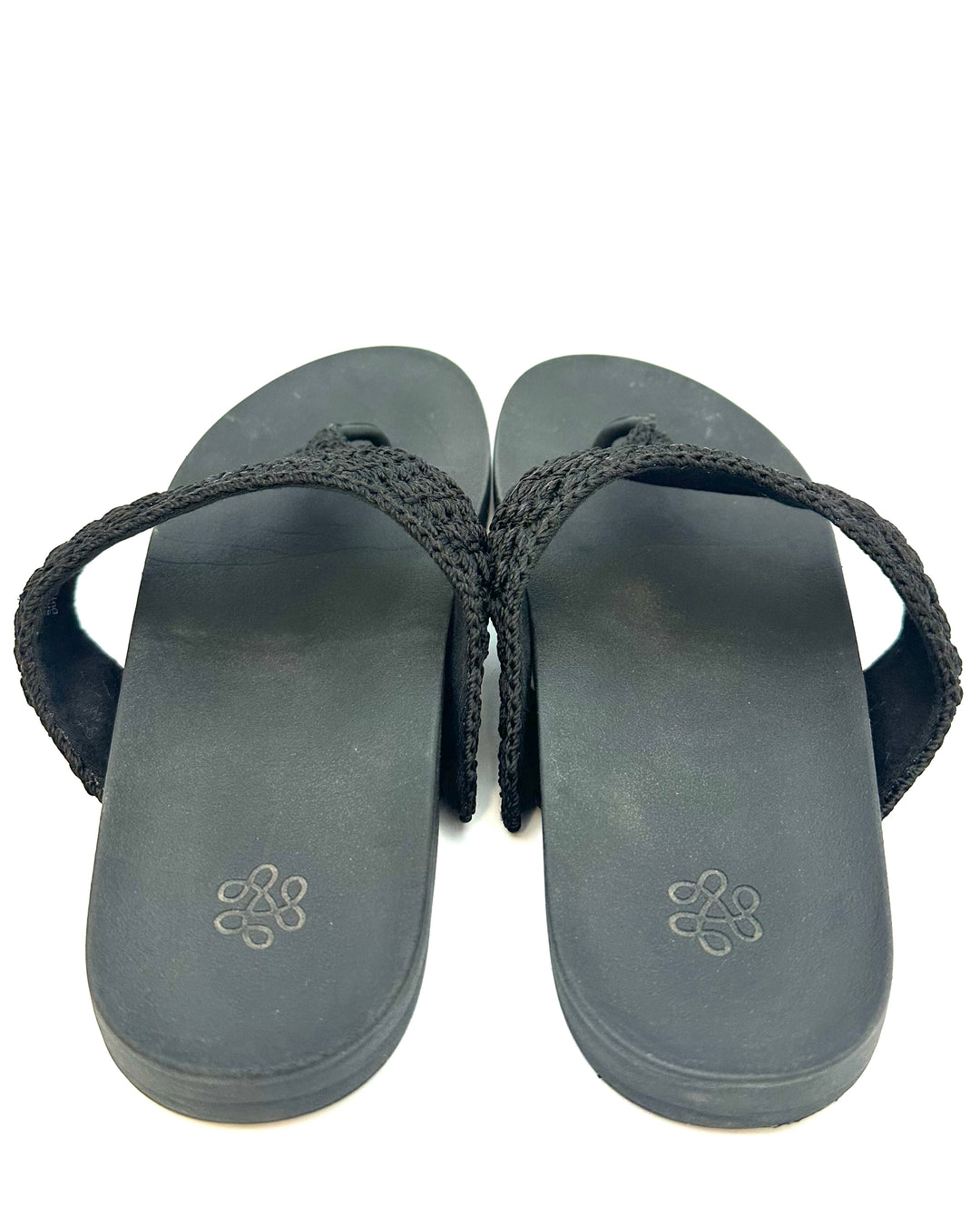 Black Crochet Sandals - Size 9