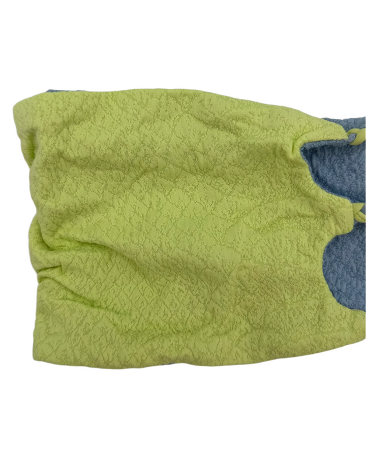 Blue And Green Reversible Strapless Bandeau Bikini Top - XS, S, M, XL, XXLXXL